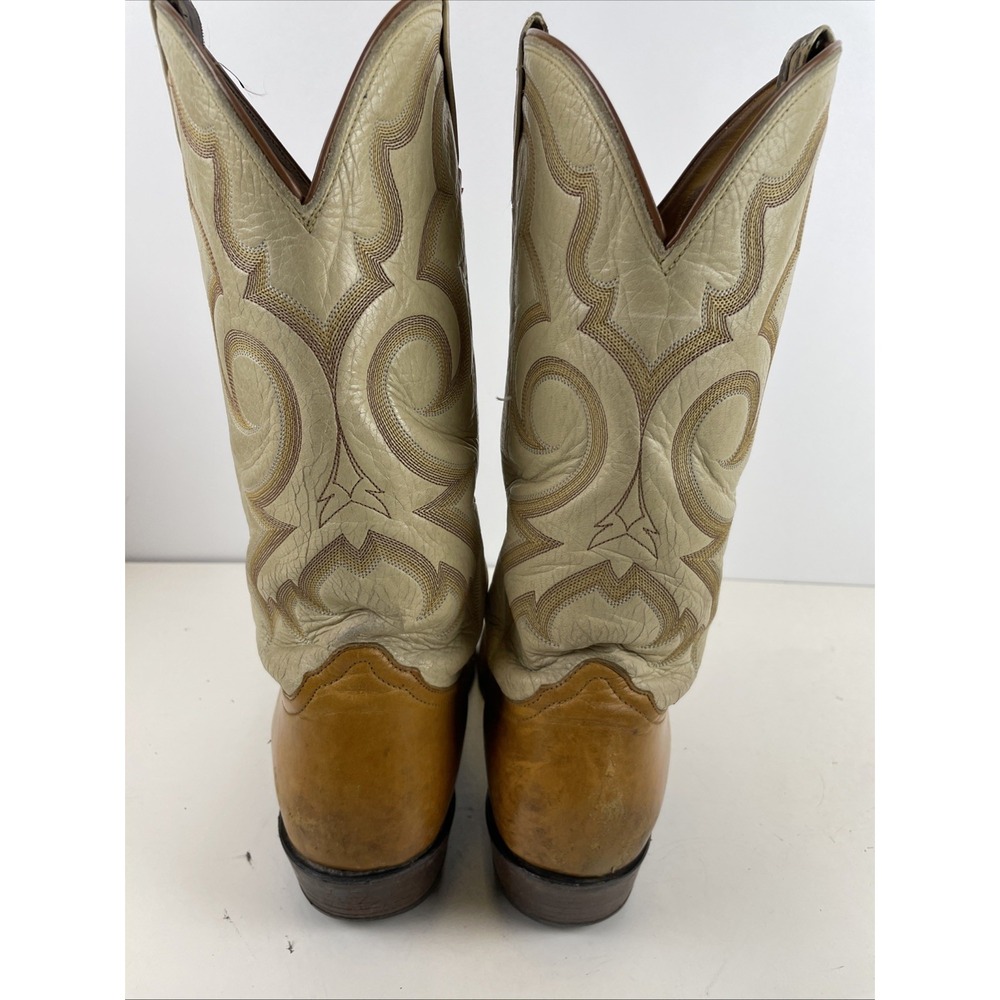 Vintage Nocona Wine Leather Cowboy Boots USA Made for Men Size 13.5‎ A - Picture 3 of 13